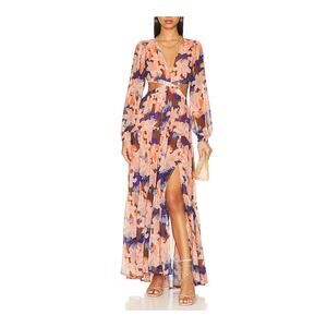 Astr The Label 'Lively' Orange Polyester Dress Size M